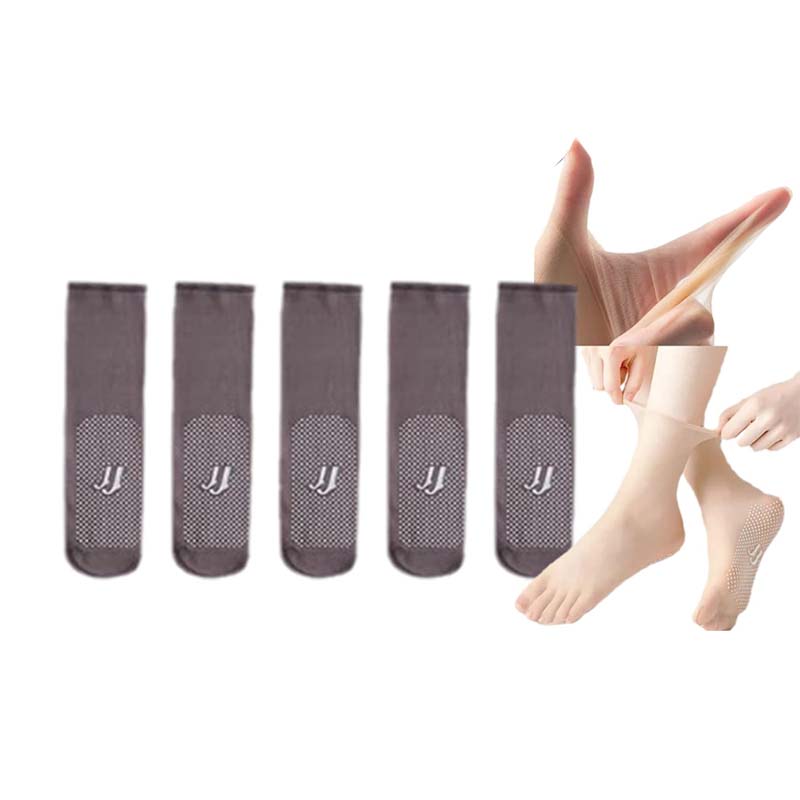 Maliben | Invisible, Non-Slip Crystal Silk Socks For Spring And Summer