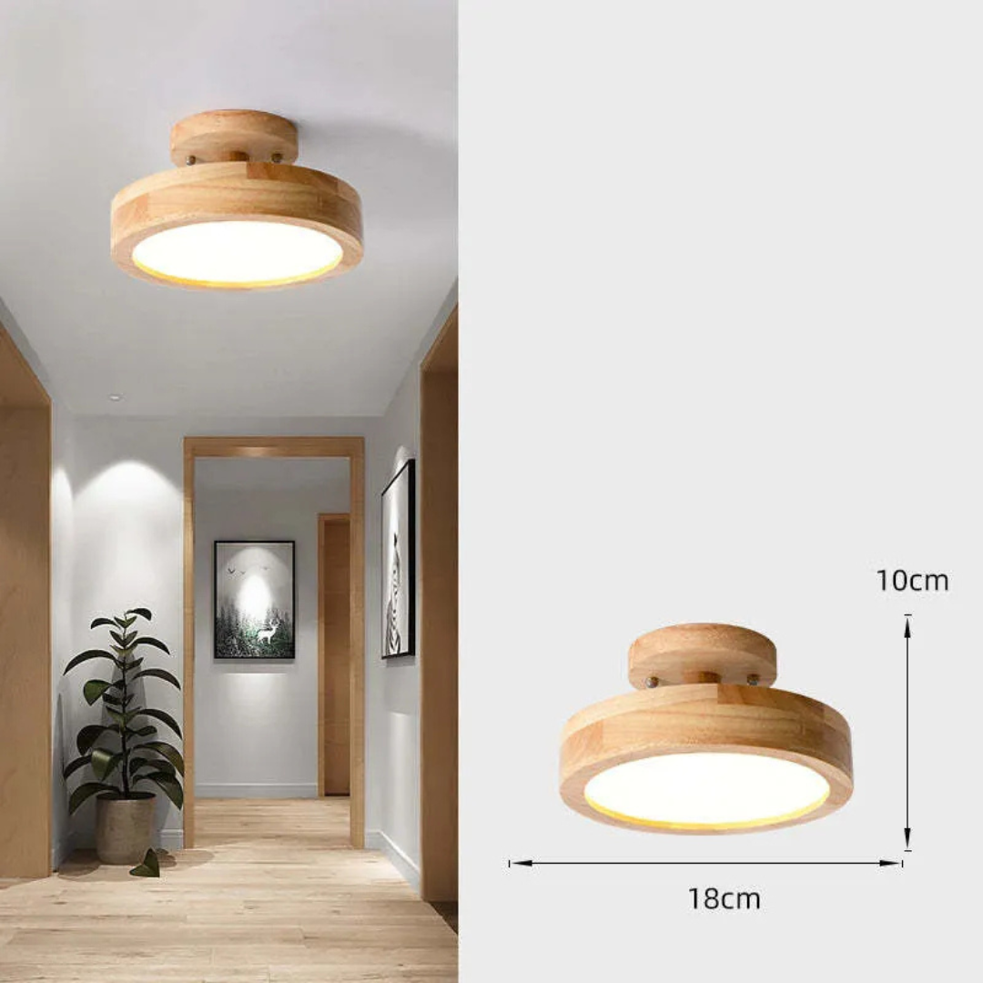 Maliben | Wooden Led Ceiling Lamp