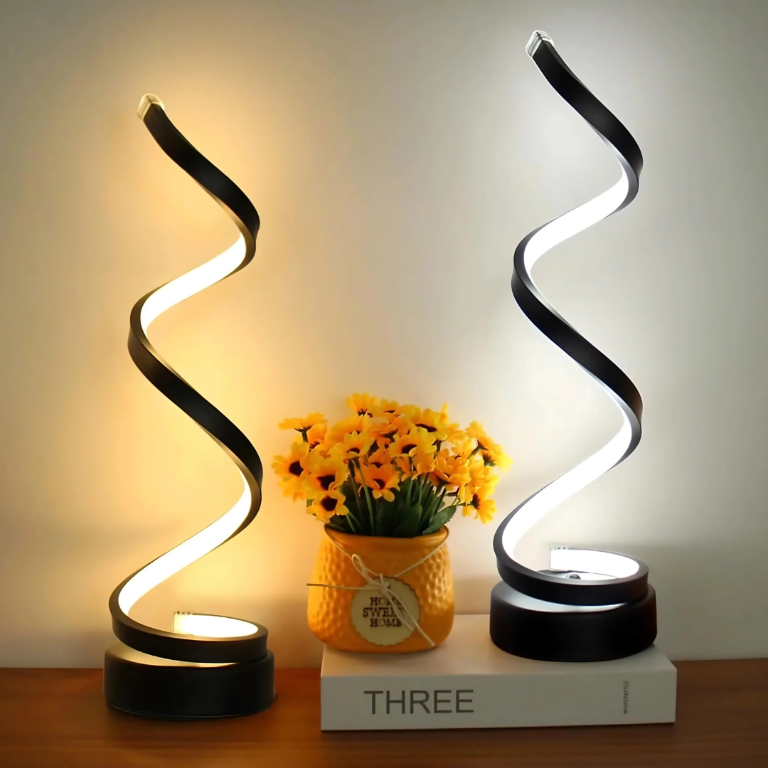 Maliben | Led Table Lamp With Spiral Design