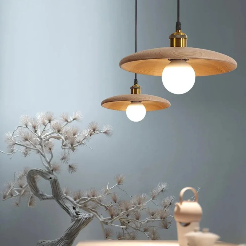 Maliben | Nordic Minimalist Wooden Led Pendant Lamp