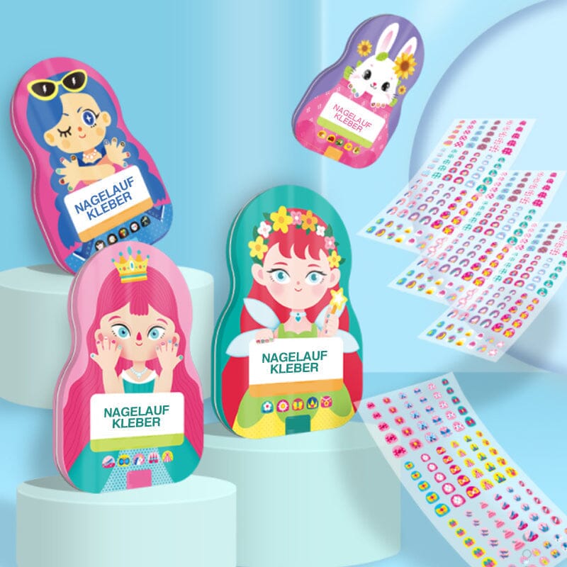 Maliben | Nail Sticker Set For Kids (520 Pieces)