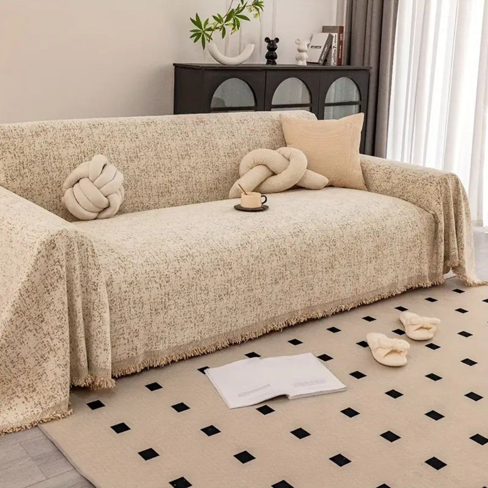 Maliben | Speckled Pattern Chenille Sofa Cover