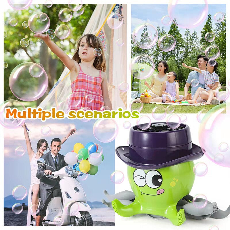 Maliben | Octopus Automatic Bubble Blower Machine Toy