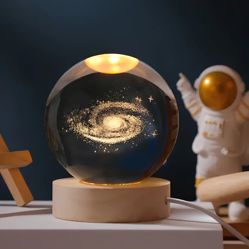 Maliben | 3d Engraved Crystal Ball - Celestia
