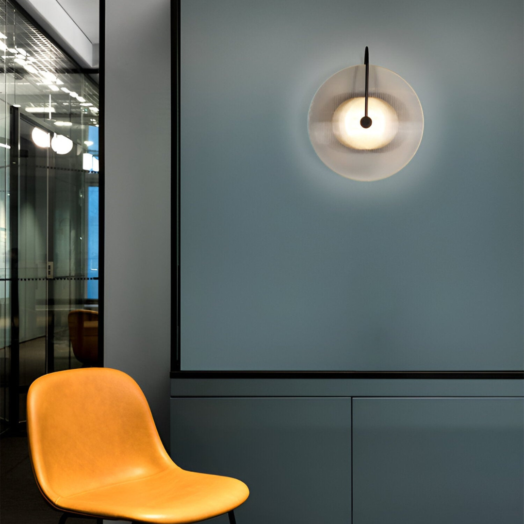 Maliben | Scandinavian Round Glass Wall Lamp