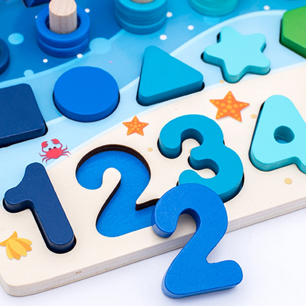 Maliben | Montessori Toddler Playboard - Wooden Playsafari