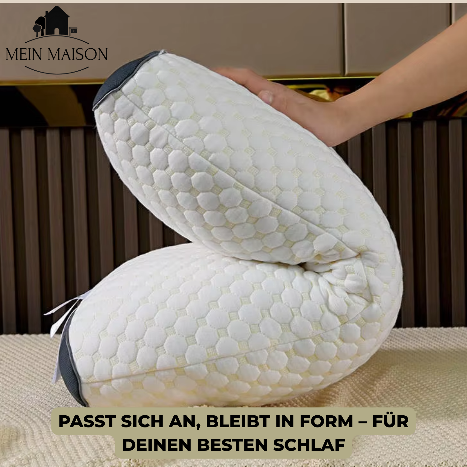 Maliben | Ergonomic Neck Pillow Memory Foam Breathable Contour