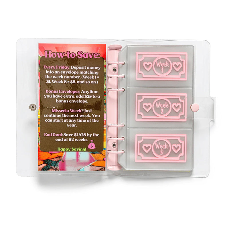 Maliben Savings Challenge Binder — 100-Envelope & 52-Week