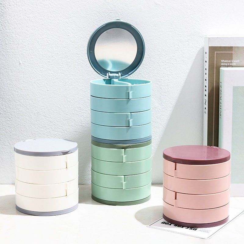 Maliben | Jewelry Box - 360° Rotating Storage Box For Jewelry, Maximum Protection And Organization