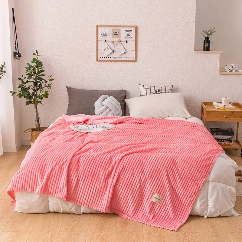 Maliben Thick Flannel Autumn Blanket - WarmHaven