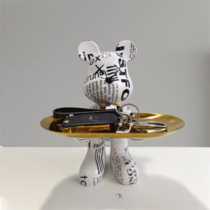 Maliben | Bear Statue With Tray
