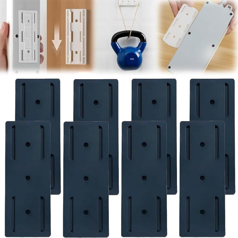 Maliben | Adhesive Power Strip Mounts | No-Drill Wall & Desk Organizer With Slide Rail