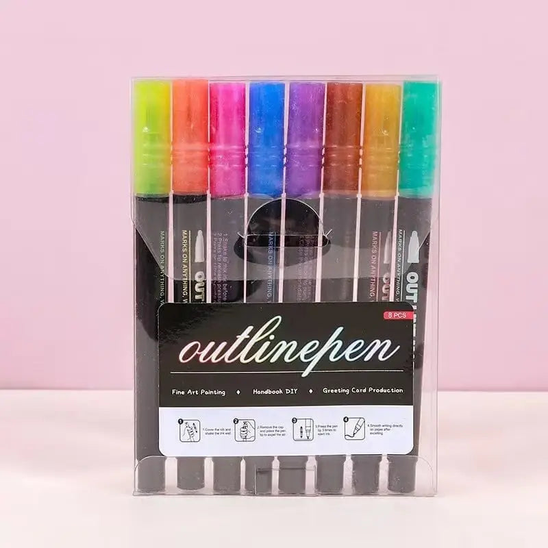 Maliben | Strahlkraft Metallic Marker Set — Make Your Art The Shining Center Of Attention!