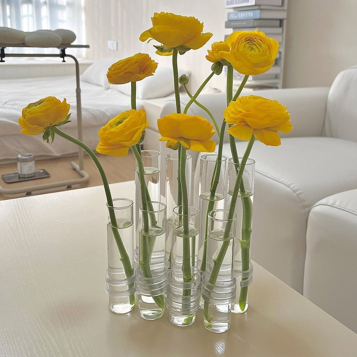 Maliben | Flexible Flower Vases With Hinges | Modern Glass Tube Vase