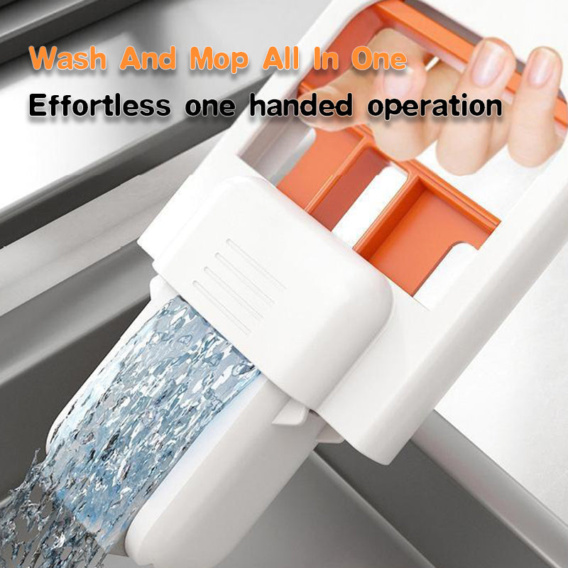 Maliben | Hands-Free Folding Mini Mop – Compact Squeeze Mop For Kitchen & Bathroom