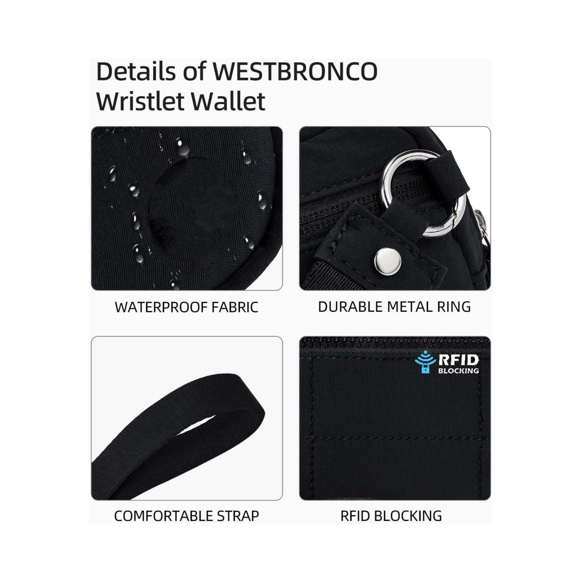 Maliben | Stylish Nylon Wristlet Wallet With Multiple Compartments