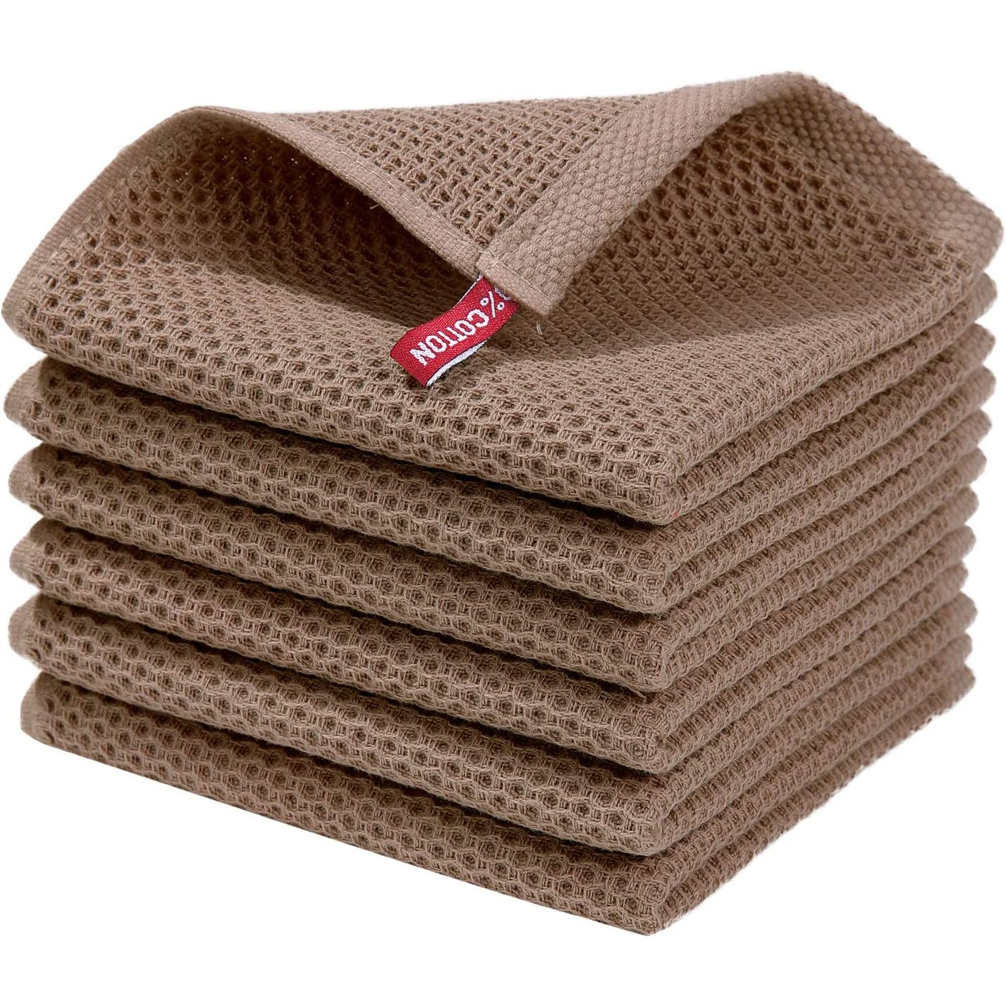 Maliben | 6-Pack: Cotton Waffle Woven Kitchen Towel