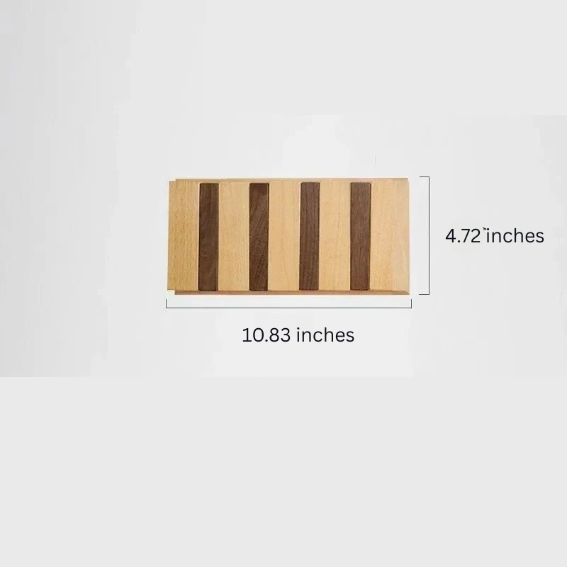 Maliben | Wooden Wall Mounted Coat Rack And Coat Hook