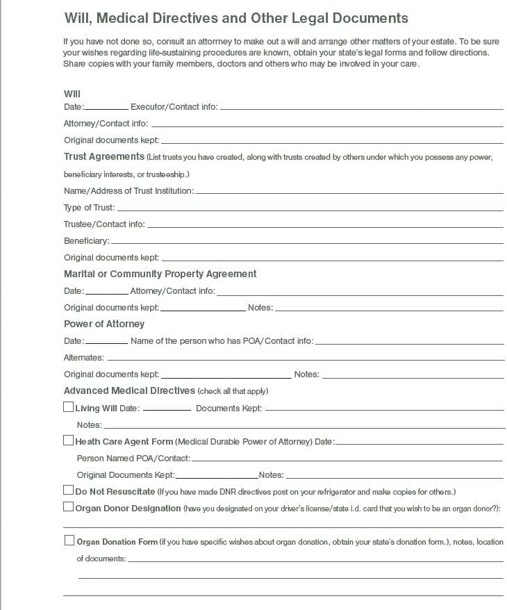 Maliben End-of-Life Planning Organizer — Important Documents Binder