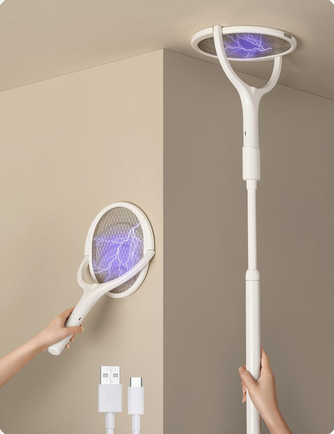 Maliben | Flexible Fly Racket - Rechargeable Electric Fly Swatter