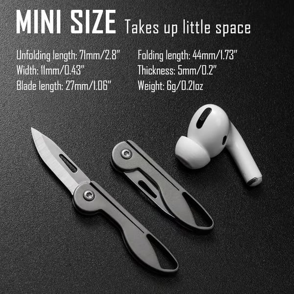 Maliben | Mini Titanium Alloy Folding Pocket Knife