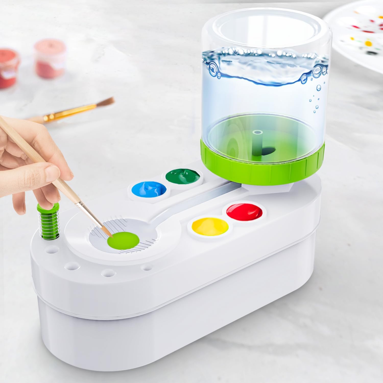Maliben | [2025 Newest] Paint Brush Cleaner Brush Rinser