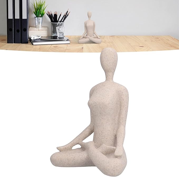 Maliben | Zenjoy Woman In Yoga Statue – Modern Indoor Decoration Made Of Resin