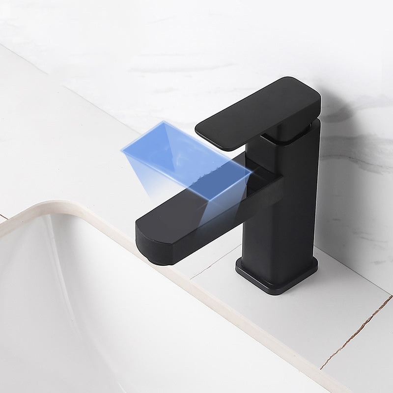 Maliben | Contemporary Sink Faucet Digital Display Monochrome Low Arch Basin Bathroom Sink