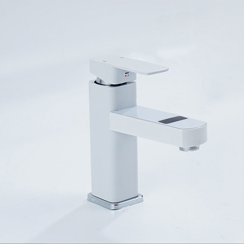 Maliben | Contemporary Sink Faucet Digital Display Monochrome Low Arch Basin Bathroom Sink