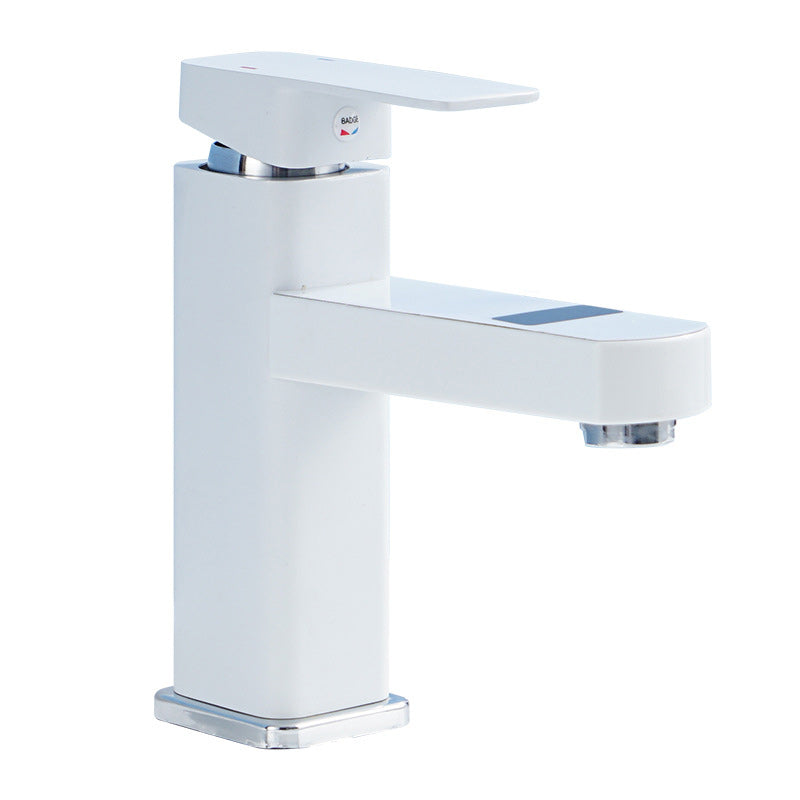 Maliben | Contemporary Sink Faucet Digital Display Monochrome Low Arch Basin Bathroom Sink
