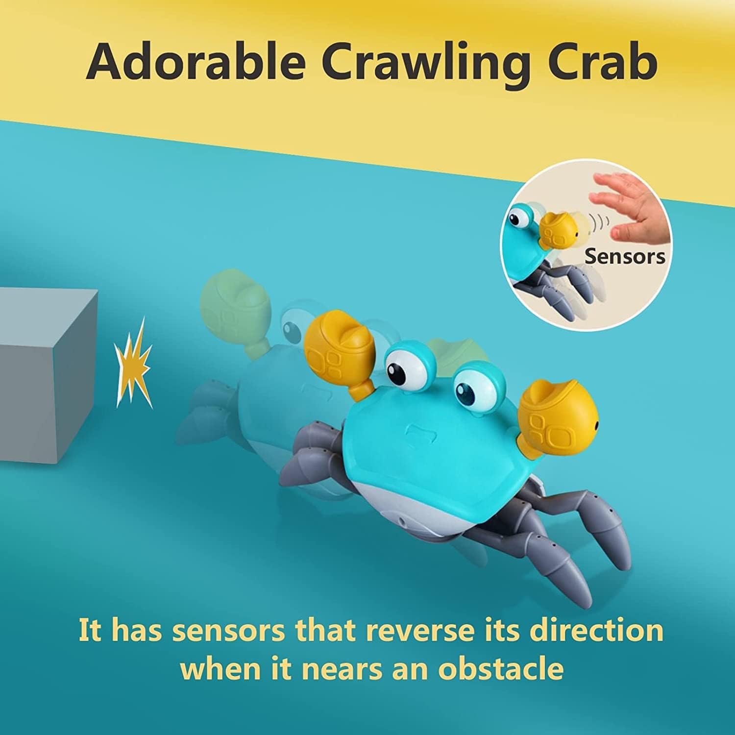 Maliben | Enchanting Crawling Crab - Explore The World With The Enchanting Crawling Playmate