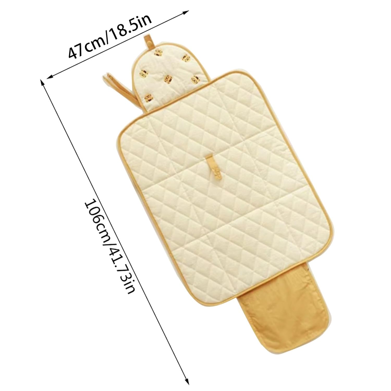 Maliben | Changing Mat For On The Go – Folding Baby Changing Mat With Bear Motif