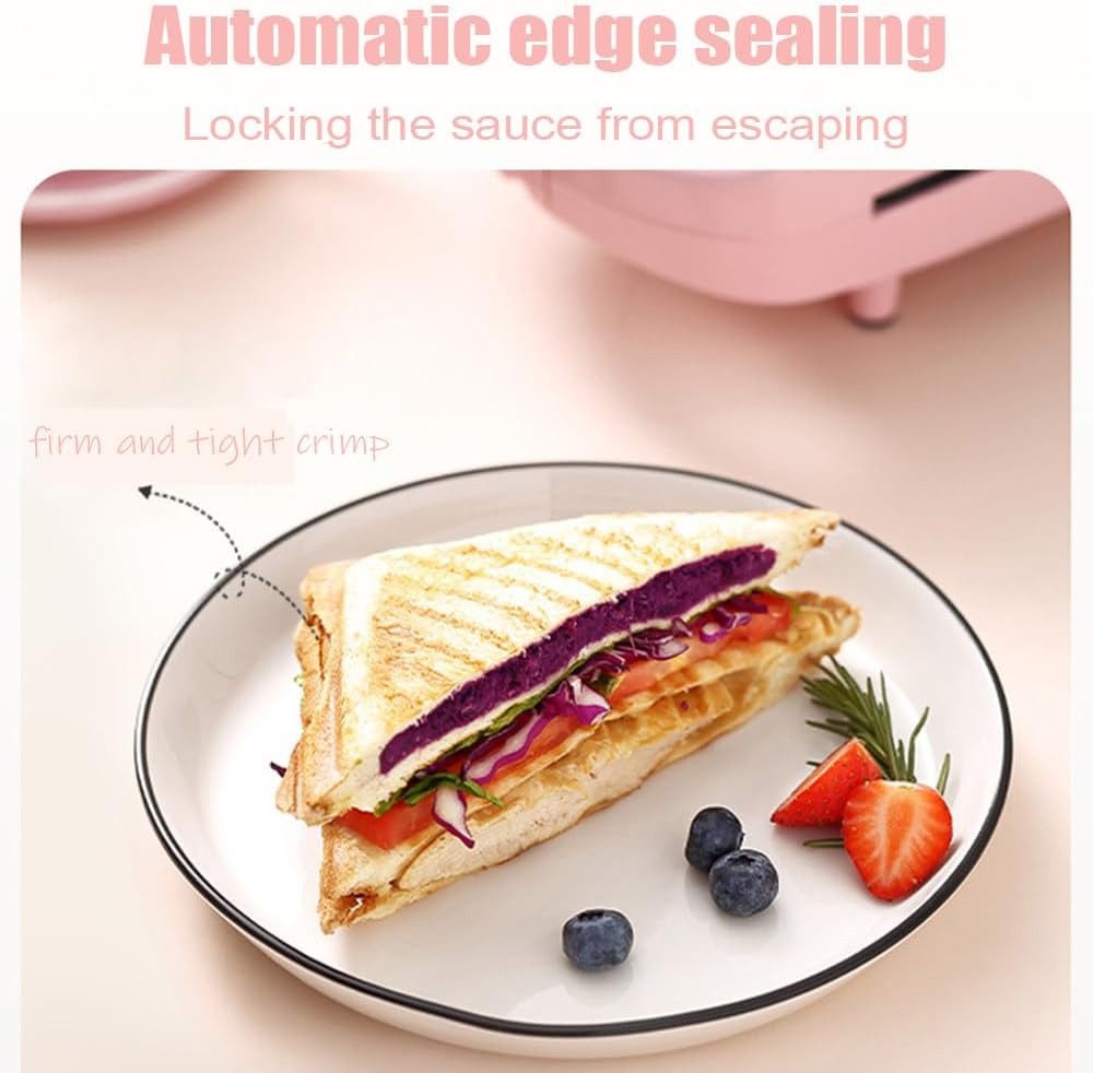 Maliben | 2-In-1 Sandwich Maker & Toaster | Non-Stick Auto-Sealing Plates For Quick Breakfasts, Snacks & Easy Cleanup
