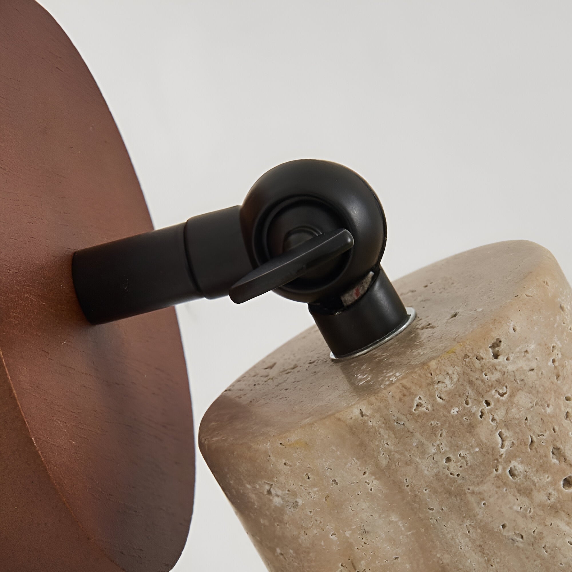 Maliben | Adjustable Travertine Wood Led Wall Lamp And Ceiling Lamp