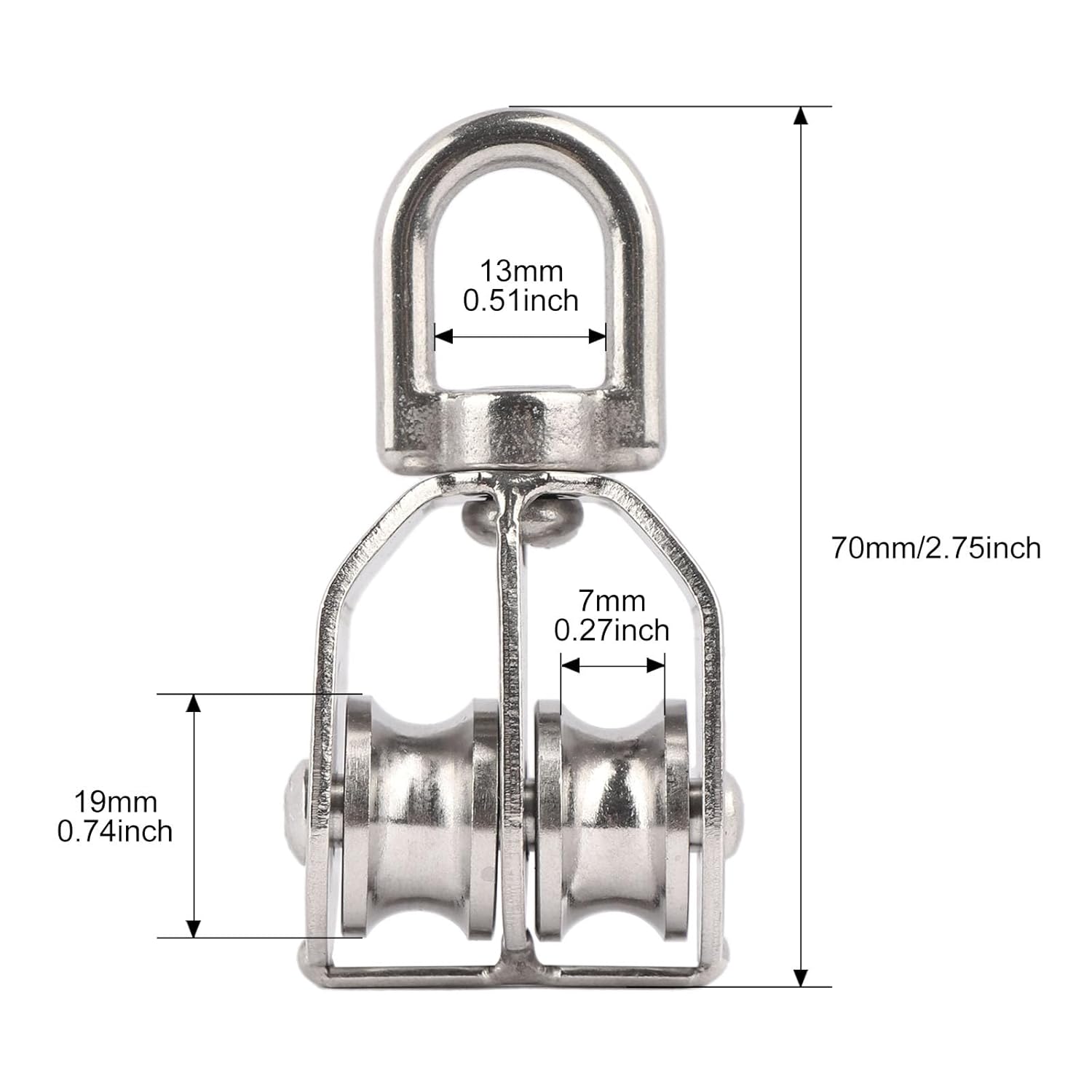 Maliben | Stainless Steel Swivel Pulley