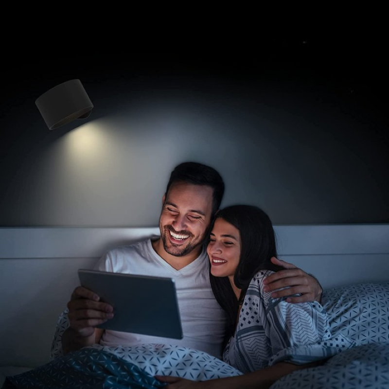 Maliben | Led Wall Lights, Wall-Mounted Lamps With Rechargeable Battery, 3 Color Temperatures & 3 Brightness Levels, 360° Rotatable Magnetic Ball, Wireless Wall Lights For Study, Reading, Nightstand