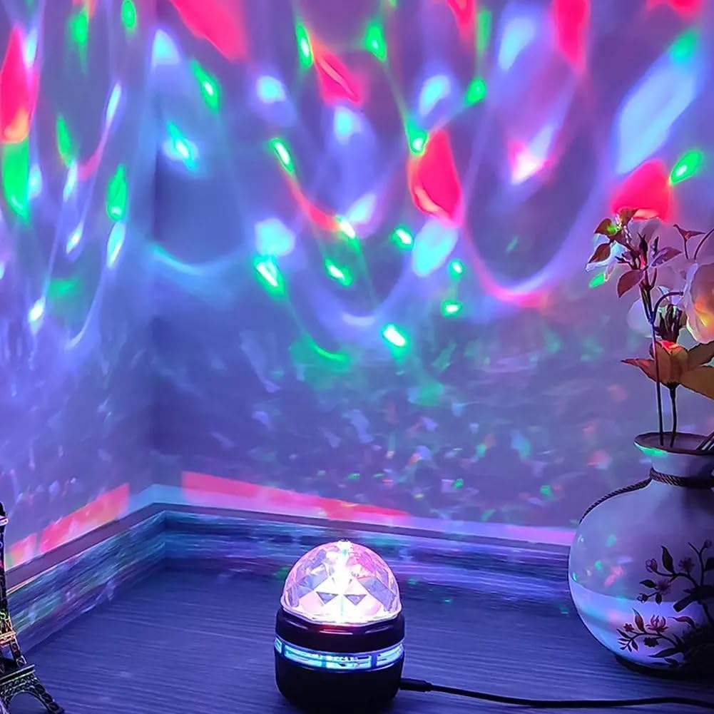 Maliben | 2-In-1 Night Light Starry Projector With Northern Lights & Ocean Waves