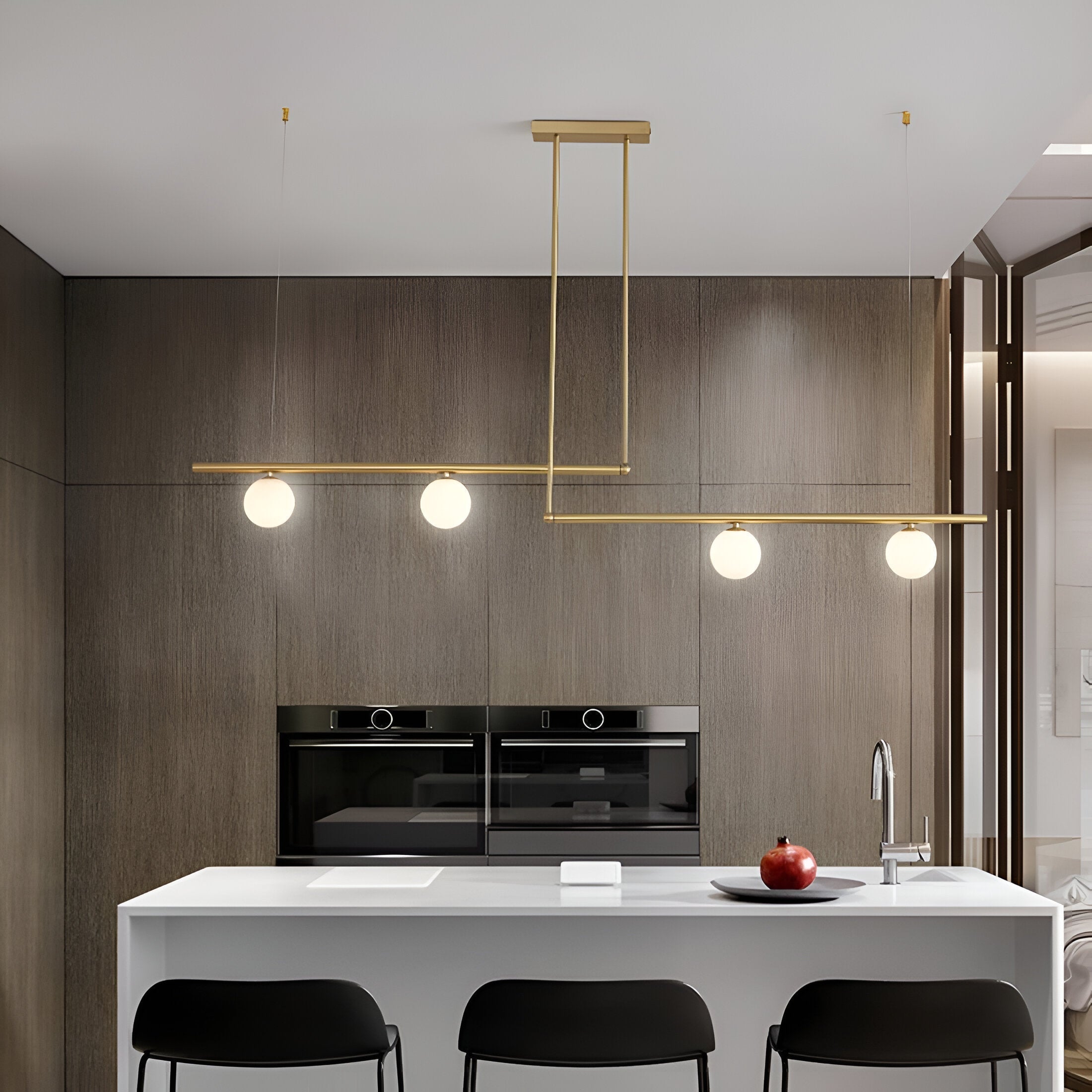 Maliben | Nordic Glass Linear Luxury Pendant Lamp