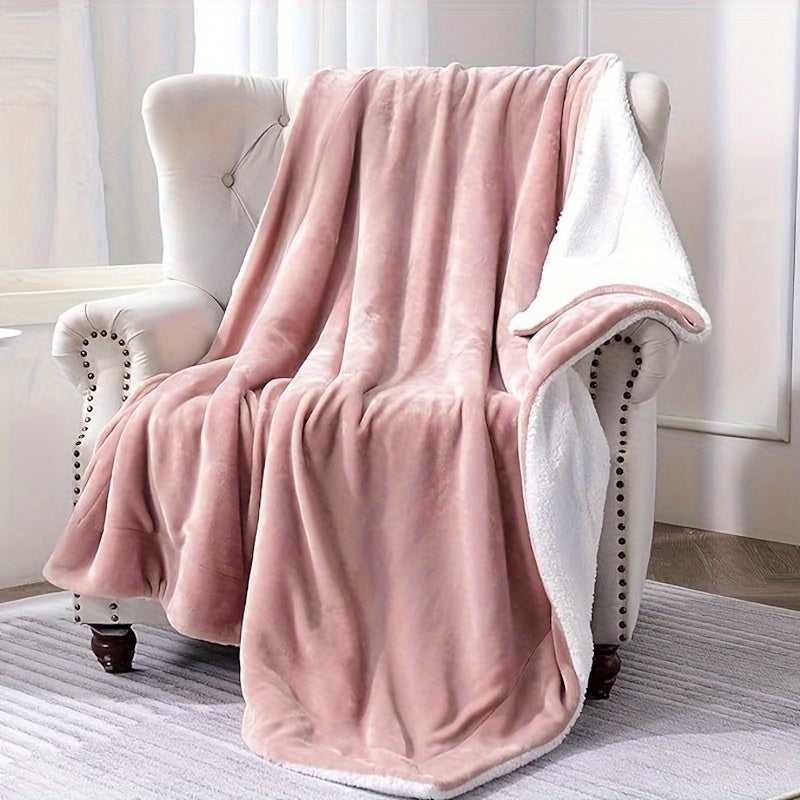 Maliben | Chic Sherpa Fleece Blanket For Optimal Comfort