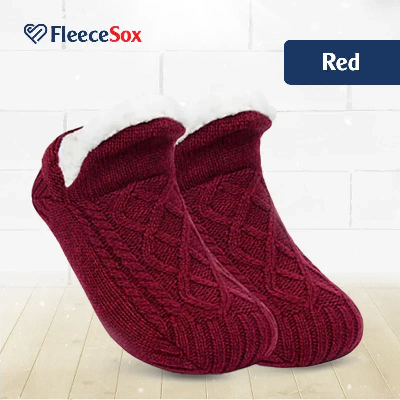Maliben | Fleece-Lined Non-Slip Thermal Slippers Socks