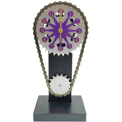 Maliben | Watch chain with movement - Silent rotating table clock