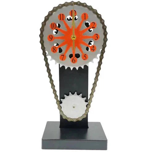 Maliben | Watch chain with movement - Silent rotating table clock