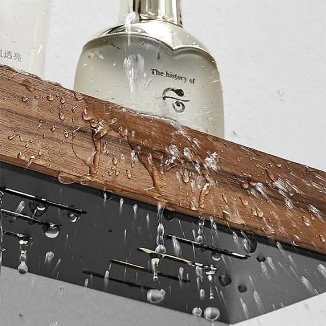 Maliben | Solid Wood Bathroom Organizer Shelves Without Drilling