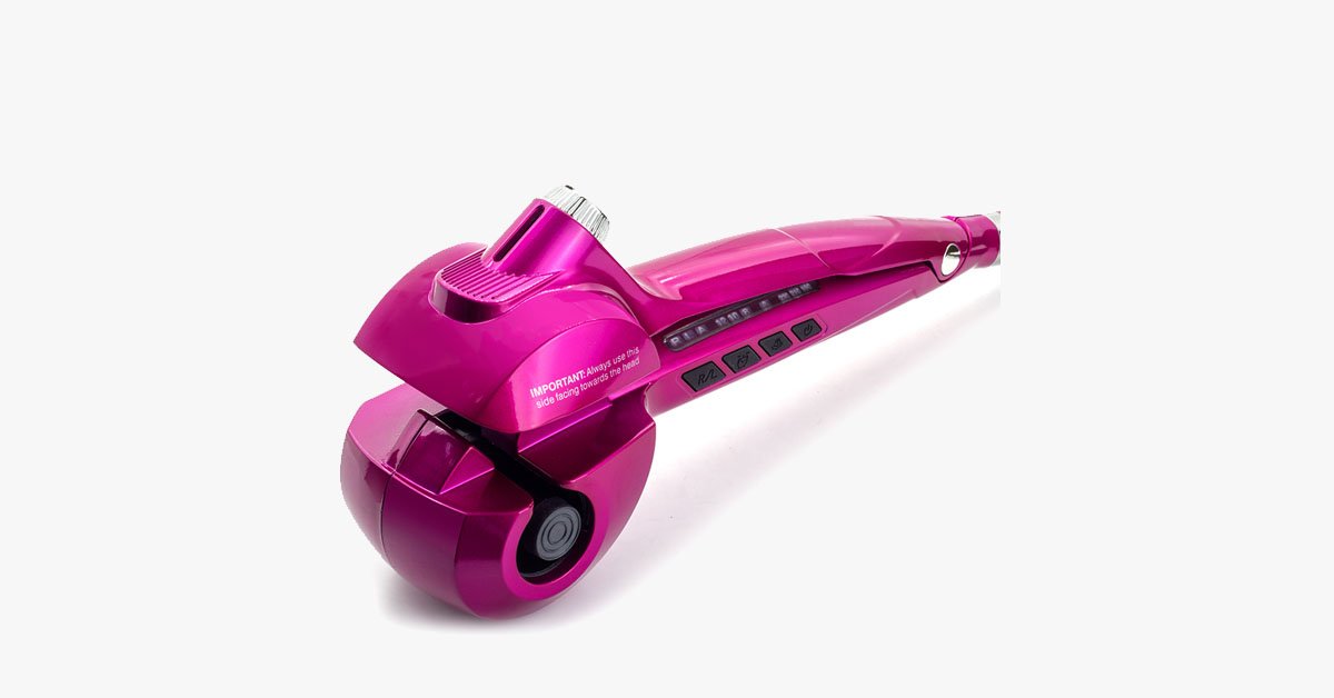 Maliben | New Generation Ceramic Automatic Hair Steam Curler – Curls For Beach Waves And Much More