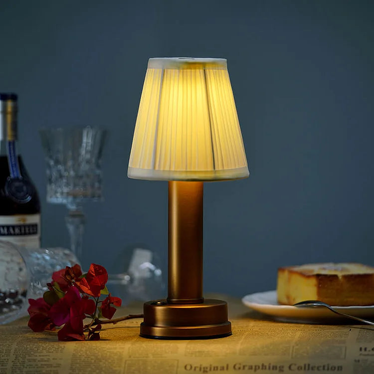 Maliben LuxeSilk Cordless Table Lamp — Rechargeable LED