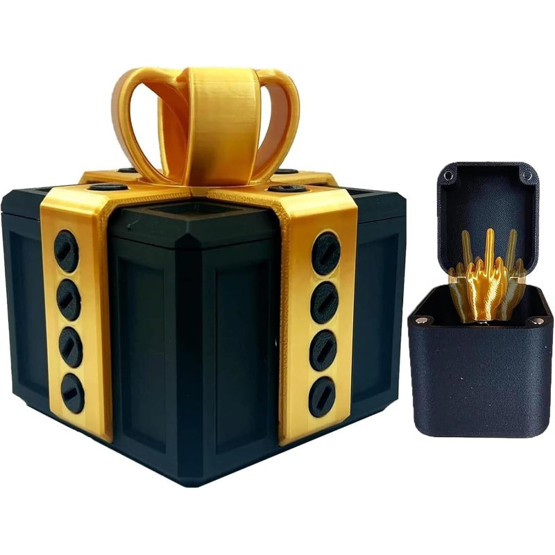 Maliben | Surprise Prank Gift Box Funny Middle Finger Switch Prank Toy