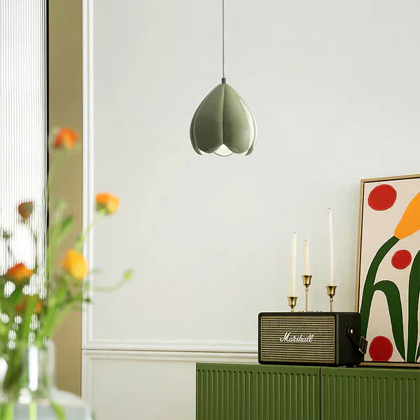 Maliben | Flowerglow Pendant - Elegant Cream-Colored Pendant For Warm Atmospheric Interiors