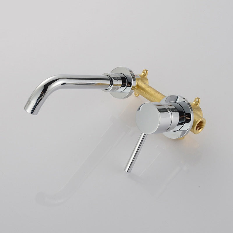 Maliben | Industrial Wall-Mounted Bathroom Faucet 2-Hole Swivel Spout Basin Faucet