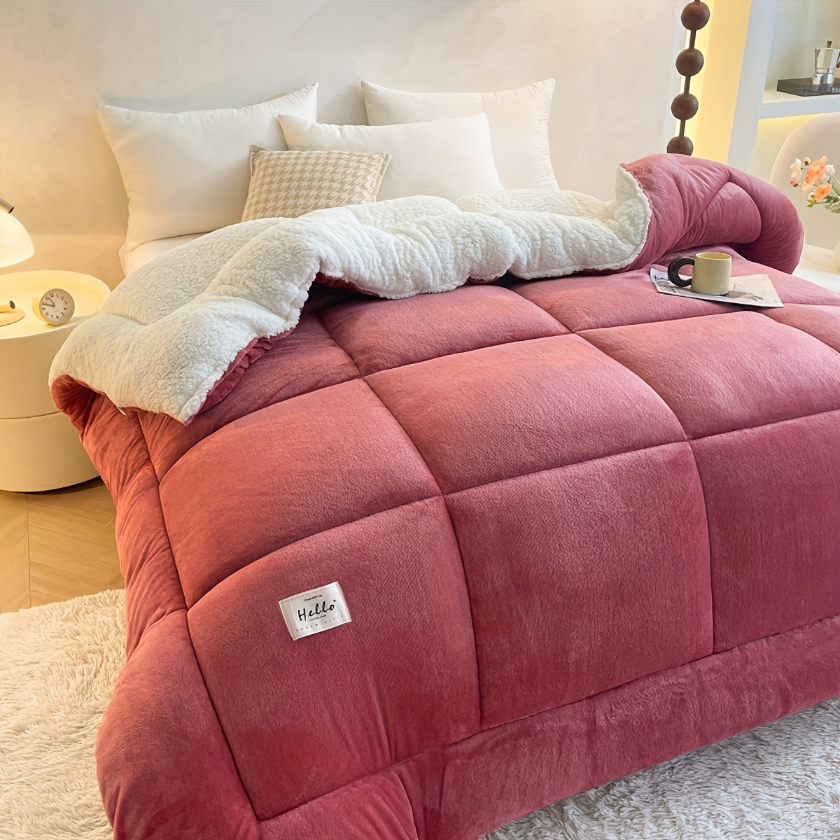 Maliben | Stylish Cabin Sherpa Fleece Duvet – Ultimate Comfort & Warmth