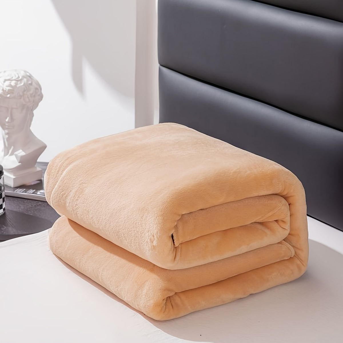 Maliben | Gray Flannel Blanket: Luxury ComFort for Every Season